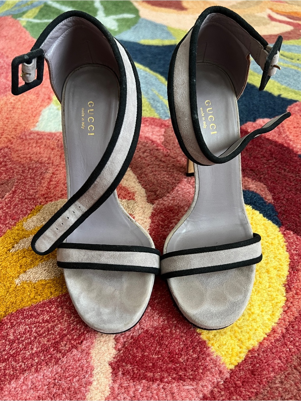 Gucci Purple and Black Heels